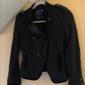 Black American Eagle Military Jacket